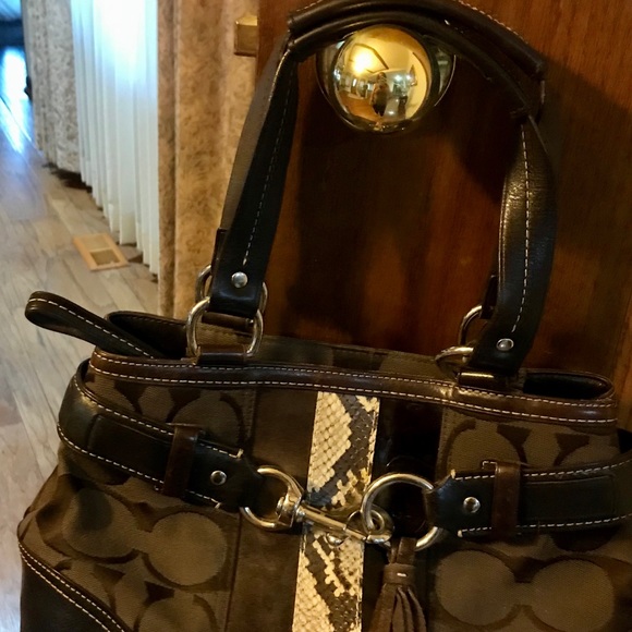 Sold Coach Purse snake trim - Picture 7 of 8